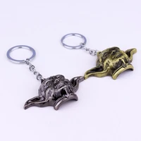 disney metal keychain creative yoda mask cartoon keyring fashion bag ornament car key chain gift for boys
