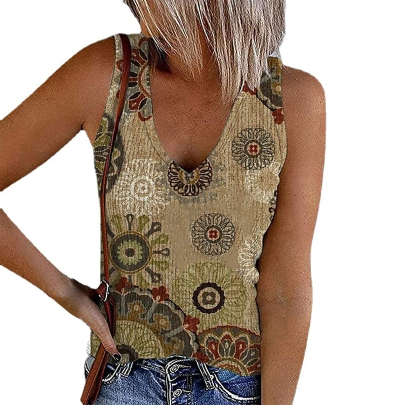 

Женская рубашка с V-образным вырезом, летний топ без рукавов