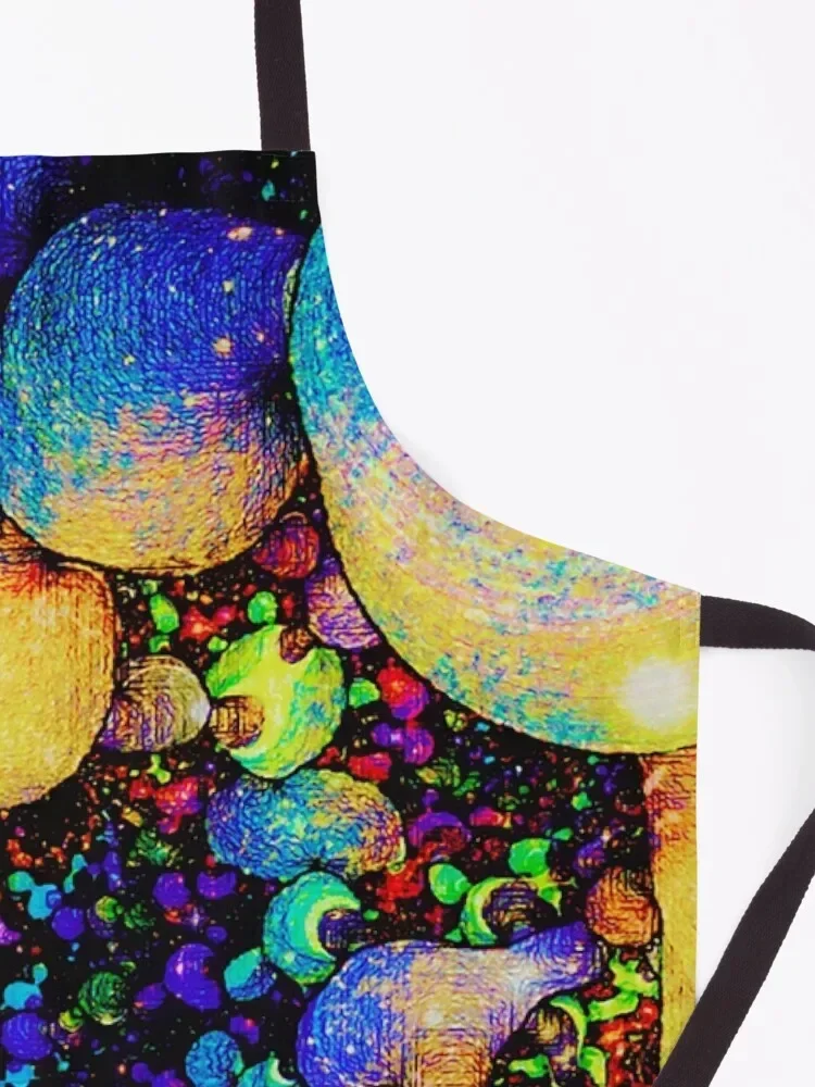 Фрактальный фартук Звездная туманность детская живопись ресторан женские