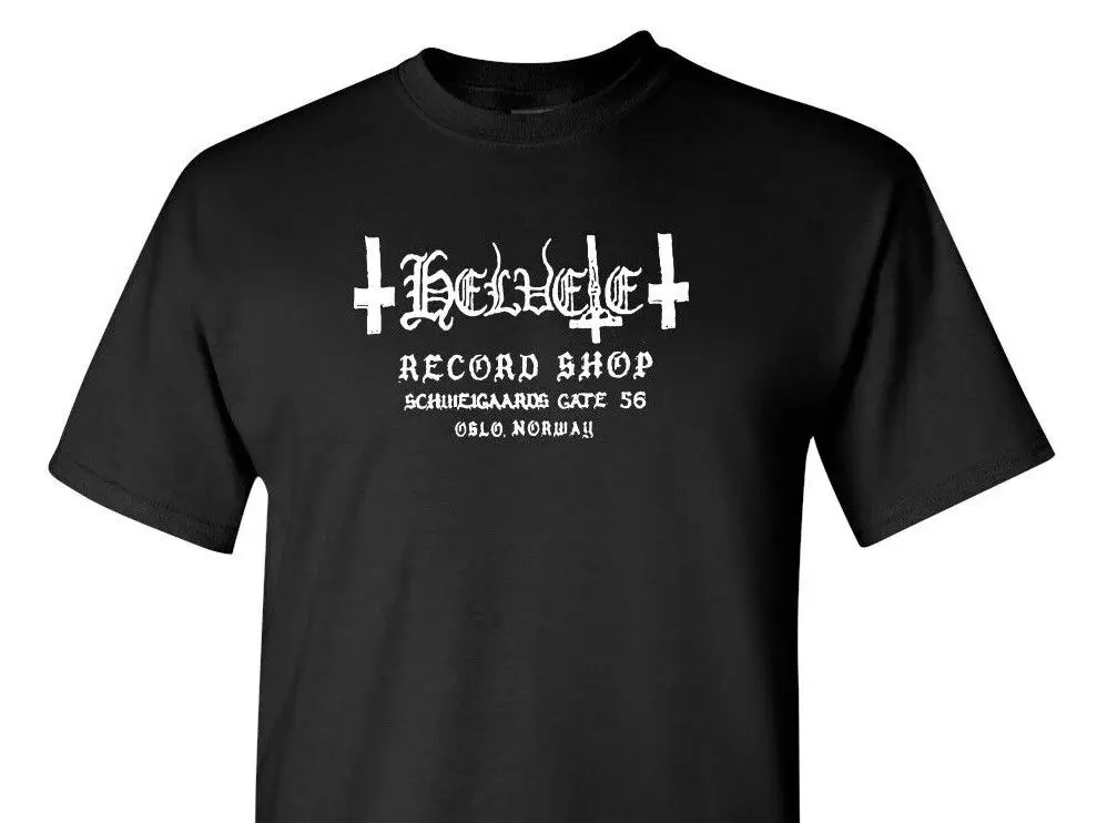 Черная металлическая футболка Helvete
