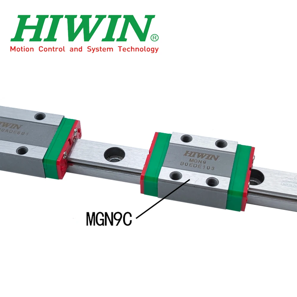 HIWIN линейная направляющая MGN9 40-580 мм + слайдер MGN9C