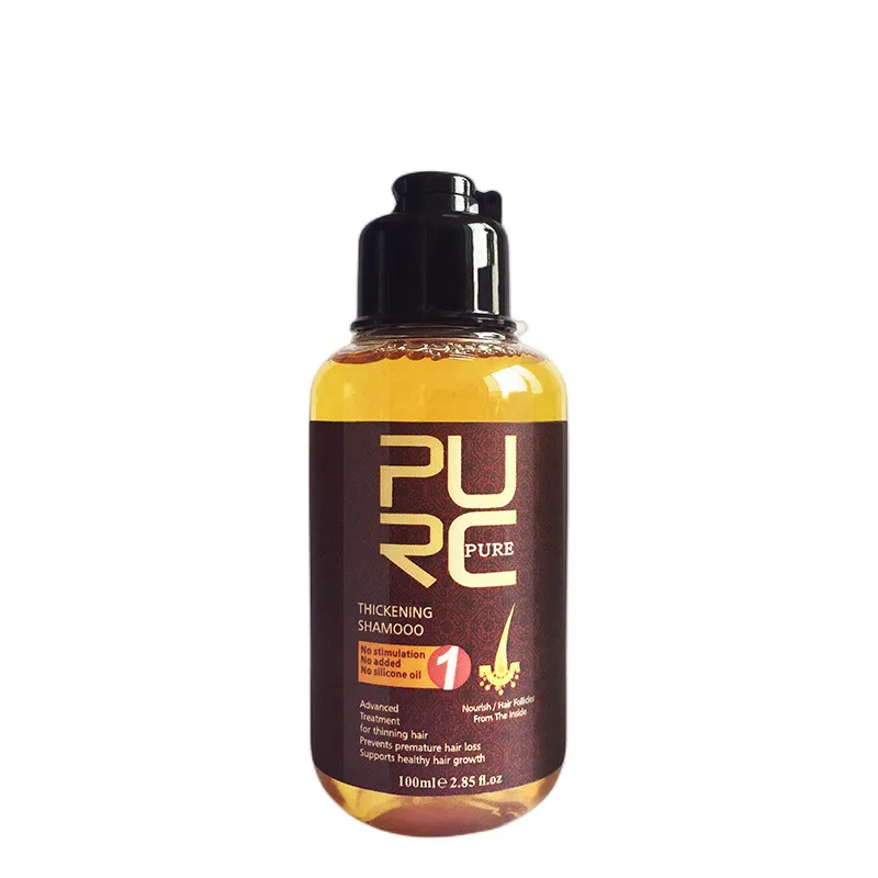 

PURC Shampoo With Hair Growth Essence Prevent Hair Loss Treatment Hair Growing Serum Repair Hair Root Thickening Hair Care 100ml