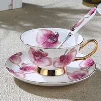 bone porcelain tumbler water glass cup ceramic coffee cups creative mug set afternoon tea cute milk mugs flower shot glasses