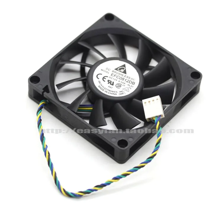 Фото Совершенно новый DELTA EFC0812DB 8015 12 В 0,50 А ШИМ вентилятор охлаждения с большим объемом воздуха №4