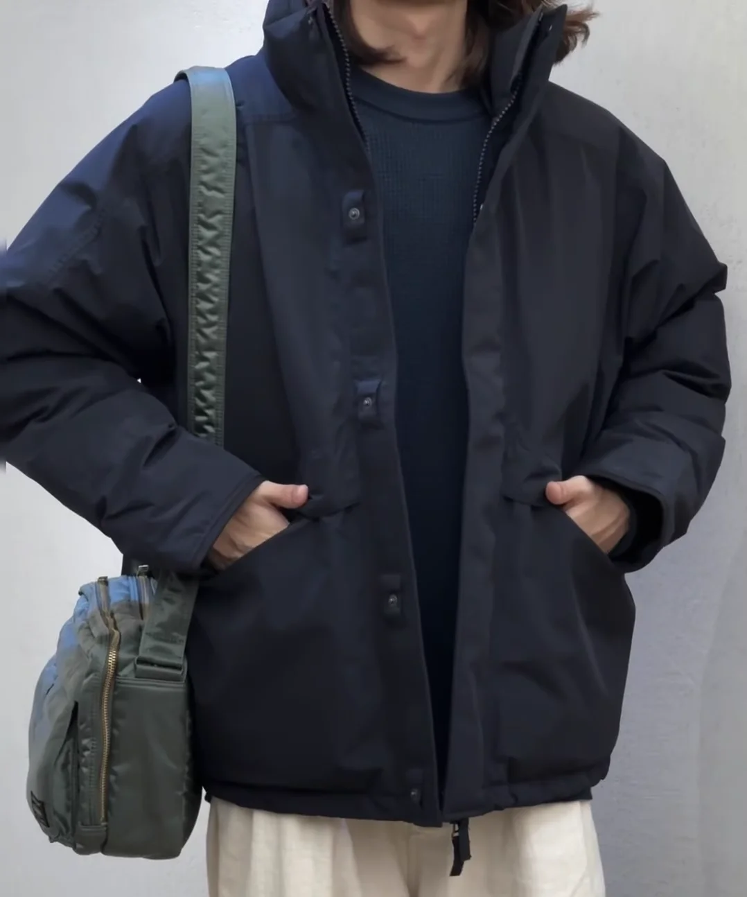 Nanamica ветрозащитная и водонепроницаемая куртка с капюшоном свободная