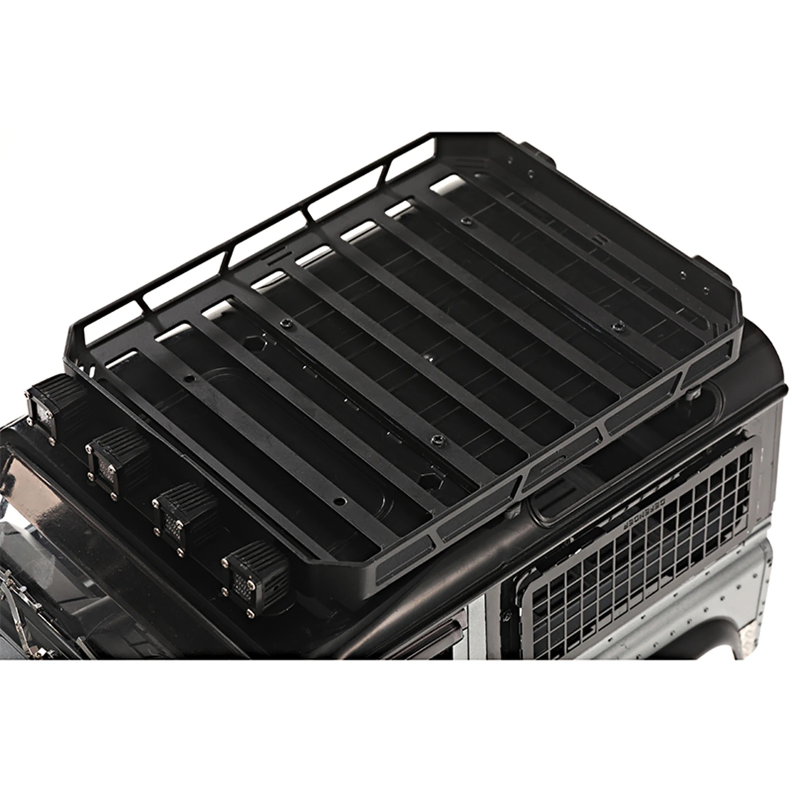 

Обновленный багажник на крышу автомобиля с дистанционным управлением подходит для радиоуправляемого грузовика WPL масштаб 1/12