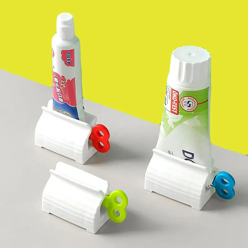 

1Pc Multifunction Press-Type Toothpaste Tube Squeezer Manual Dispenser Easy Portable Plastic Dispenser Bathroom Accessories Sets