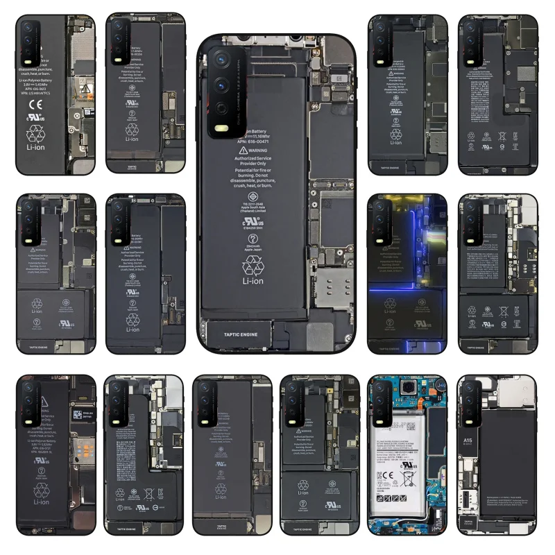 

Phone Case For VIVO Y53S Y33S Y22S Y11S Y31 Y21 Y70 Y20 Y21S Y72 Y35 Y51 Y01 V23E V21 V23 V21E Battery Circuit board Case