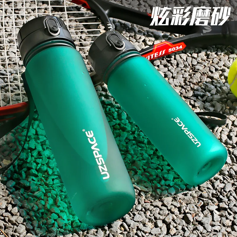 

New 500/800/1000ml Sports Water Bottle BPA Free Portable Leak-proof Shaker Bottle Plastic Drinkware Tour Gym Free Shipping Items