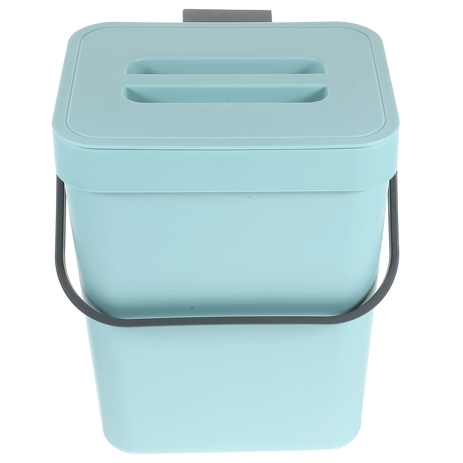 

Kitchen Garbage Can Household Bin Wastebasket Cabinet Covered Trash Container Pp