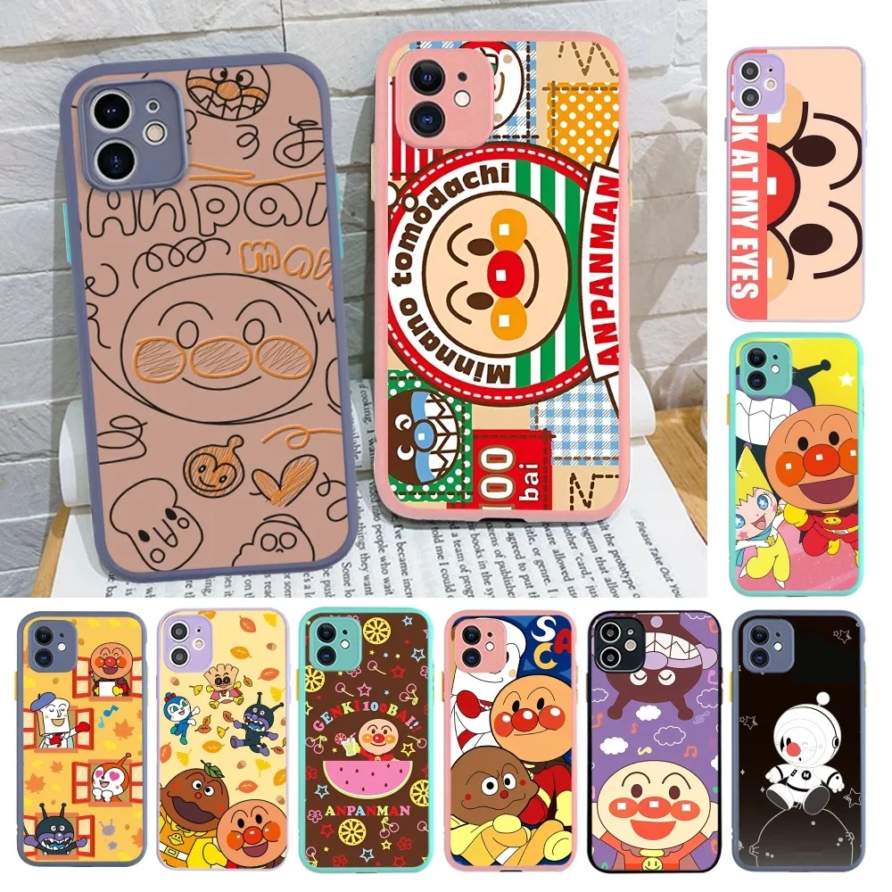 Модный чехол для телефона A-Anpanman iPhone 14 11 12 13 Mini Pro Max 8 7 Plus X XR XS MAX полупрозрачный