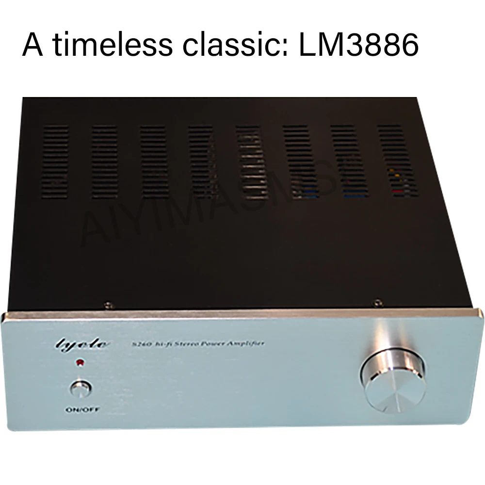 

AIYIMA SMSL LM3886 Dual Parallel 2.0 Channel Combined Power Amplifier 120W with Protection Circuit DIY Power Amplifier Audio