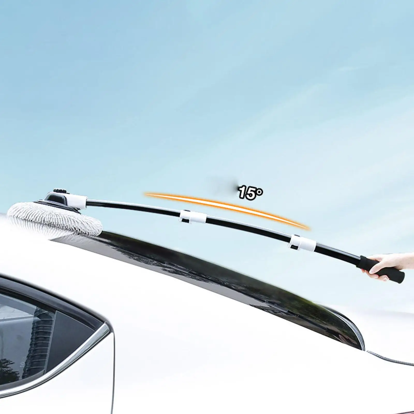 

Car Cleaning Brush Cleaning Mop Fast Foaming Wet and Dry for Trailer RV