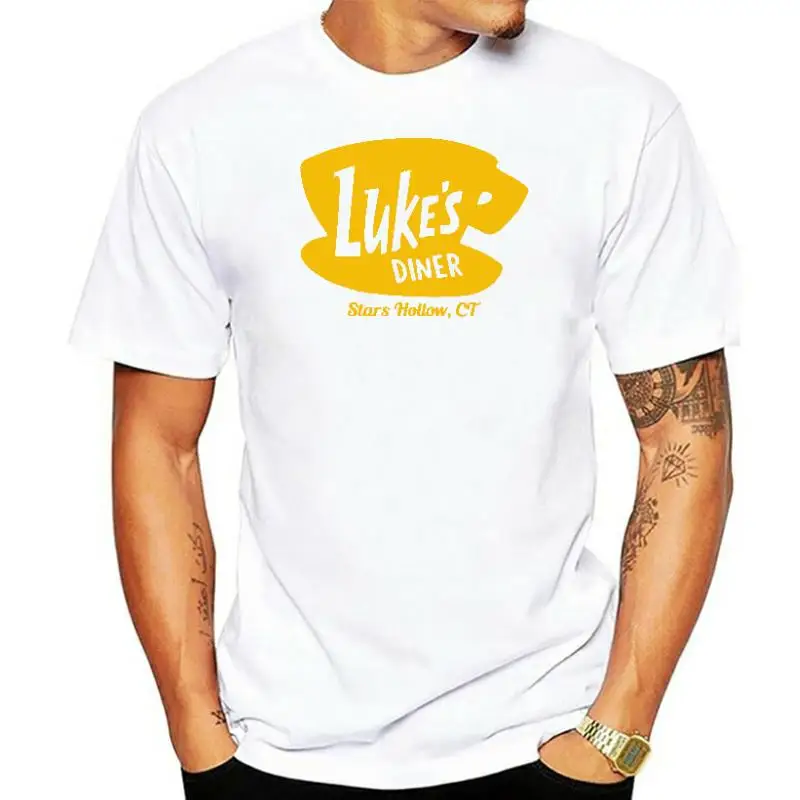 

LUKES DINER - hollow gilmore show retro - Mens Cotton T-Shirt