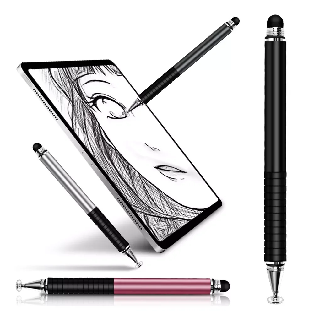

Universal 2 in 1 Stylus Pen for Mobile Phone Tablet Smartphones Drawing Capacitive Screen Pencil Note Touch Pen Writting Pens