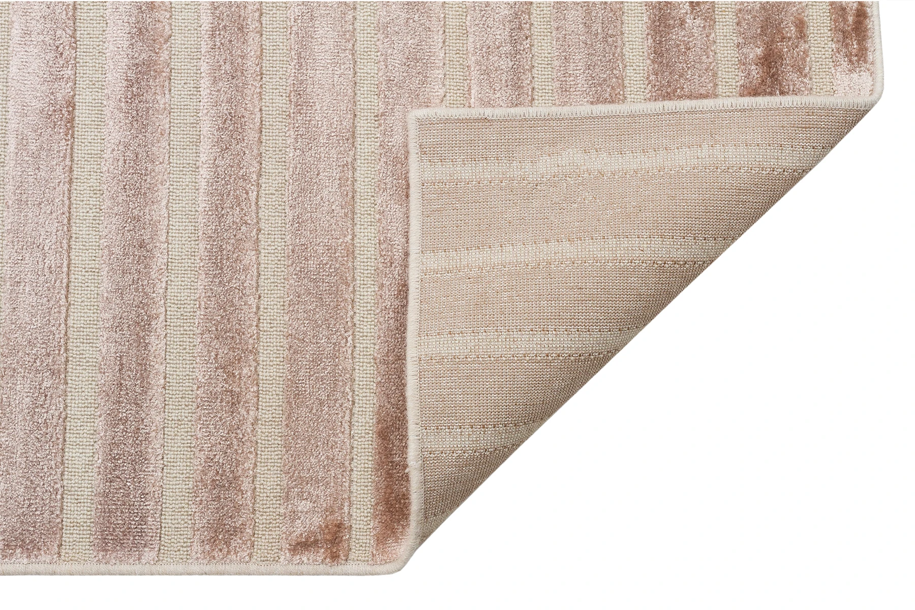 Hodgskin Beige 80x300 Cm Geometric Striped Wool Viscose Powerloom Area Rug | Дом и сад