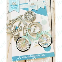 2022 bicycle pattern metal cutting dies stencils for diy scrapbook photo album decor embossing diy paper cards drawing coloring