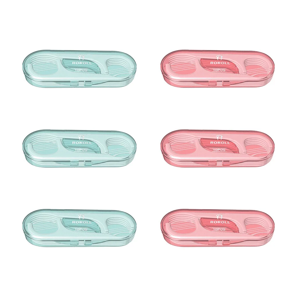 

Floss Picks 1 Set 60Pcs Toothpicks Sticks Floss Picks Flossers Tools For Kids with Storage Case