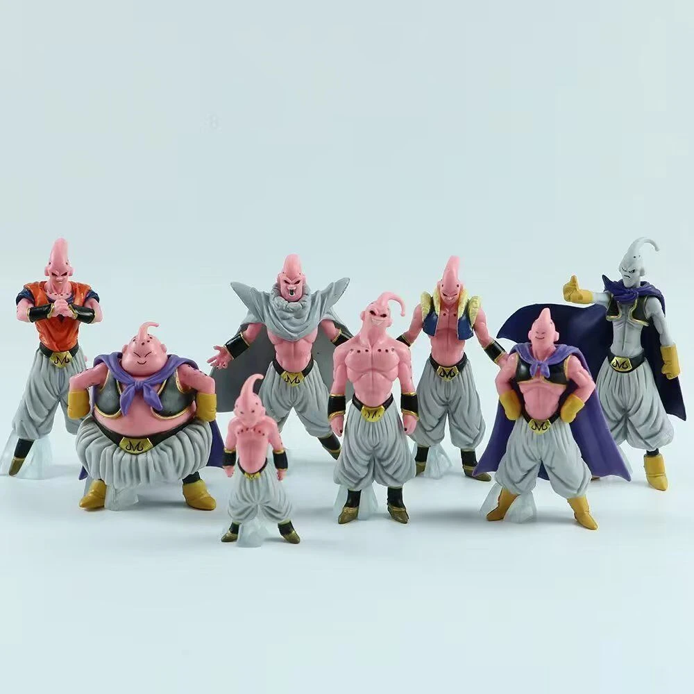 

Anime Dragon Ball 8 Styles Majin Buu Figuries Doll Sets Fat Buu Action Figures Ornament Model Toy