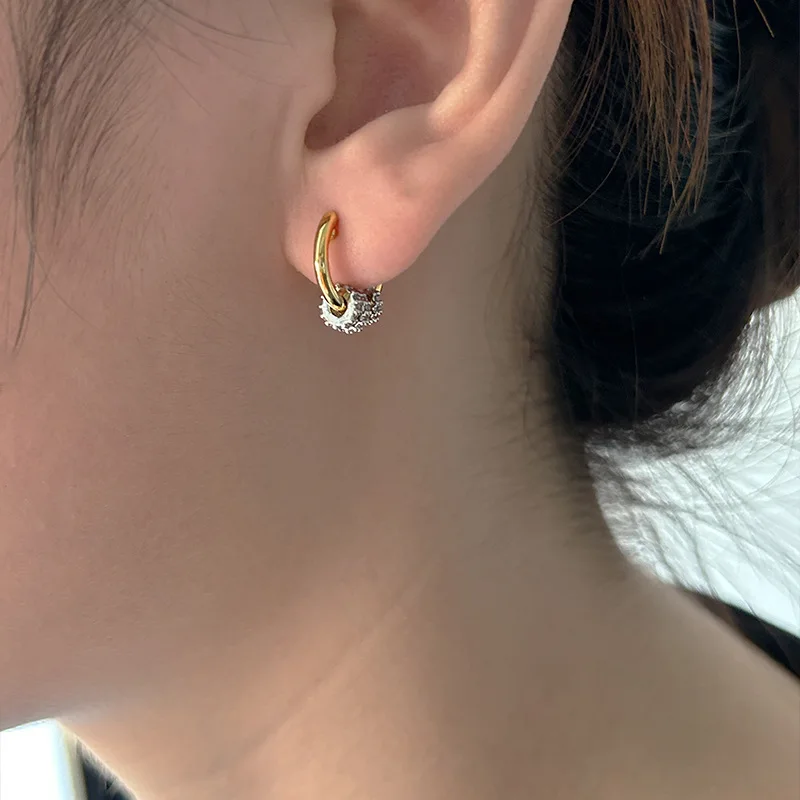 InsWind Европейские и американские интернет-серьги Hot Twin Mini маленькие серьги Dai Shan в