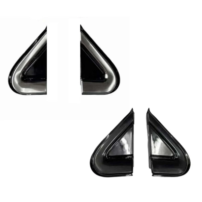 Car Black Front Window Triangle Plate Garnish Cover Panel Replacement For Dodge Dart 2012-2016 68083130AD 68083131AD