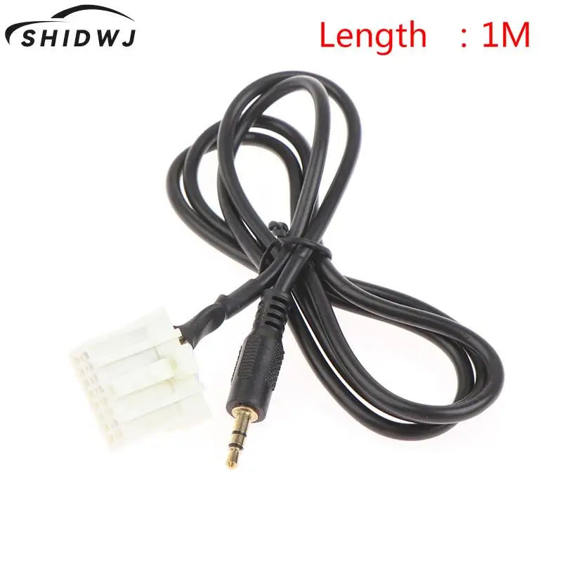 

DIY 3.5mm AUX Audio CD Male Interface Adapter Cable For Phone Music Player For Mazda 2 3 5 6 2006 2007 2008 2009 - 2013