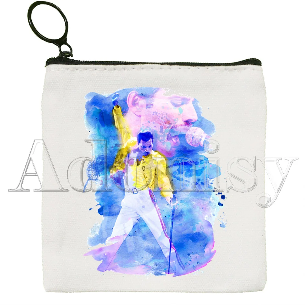 Queen Freddie Mercury Korean Style Cartoon Printed Canvas Bag Design Canvas Simple and Fashionable Storage Bag
