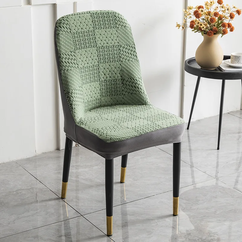 

1/2/4/6PCS Jacquard Dining Chair Covers Solid Color Soft Stretch Chair Slipcovers Home Kitchen Wedding Banquet Hotel Restaurant