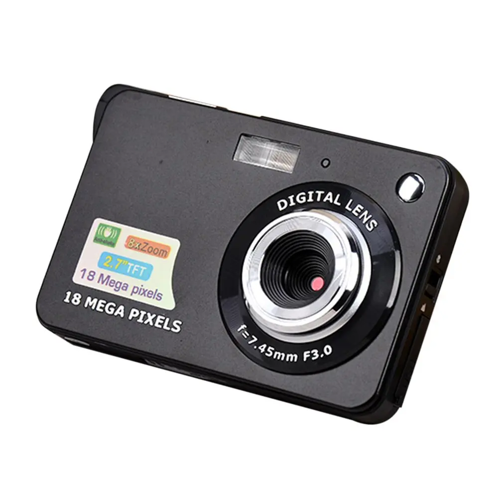 

2021 популярная цифровая камера HD TFT ЖК-дисплей видеокамера 18 МП 720P 8-кратный зум стабилизационная видеокамера CMOS 2,7 дюйма Micro