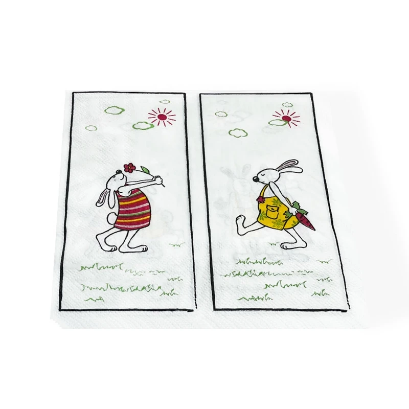 10/20 шт. бумажные салфетки в форме кролика |