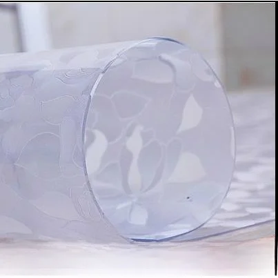 60*50 Thick Waterproof Soft Glass PVC Table Mat Kitchen Transparent Wear-Resistant Sand Coffee Crystal Plastic Tablecloth