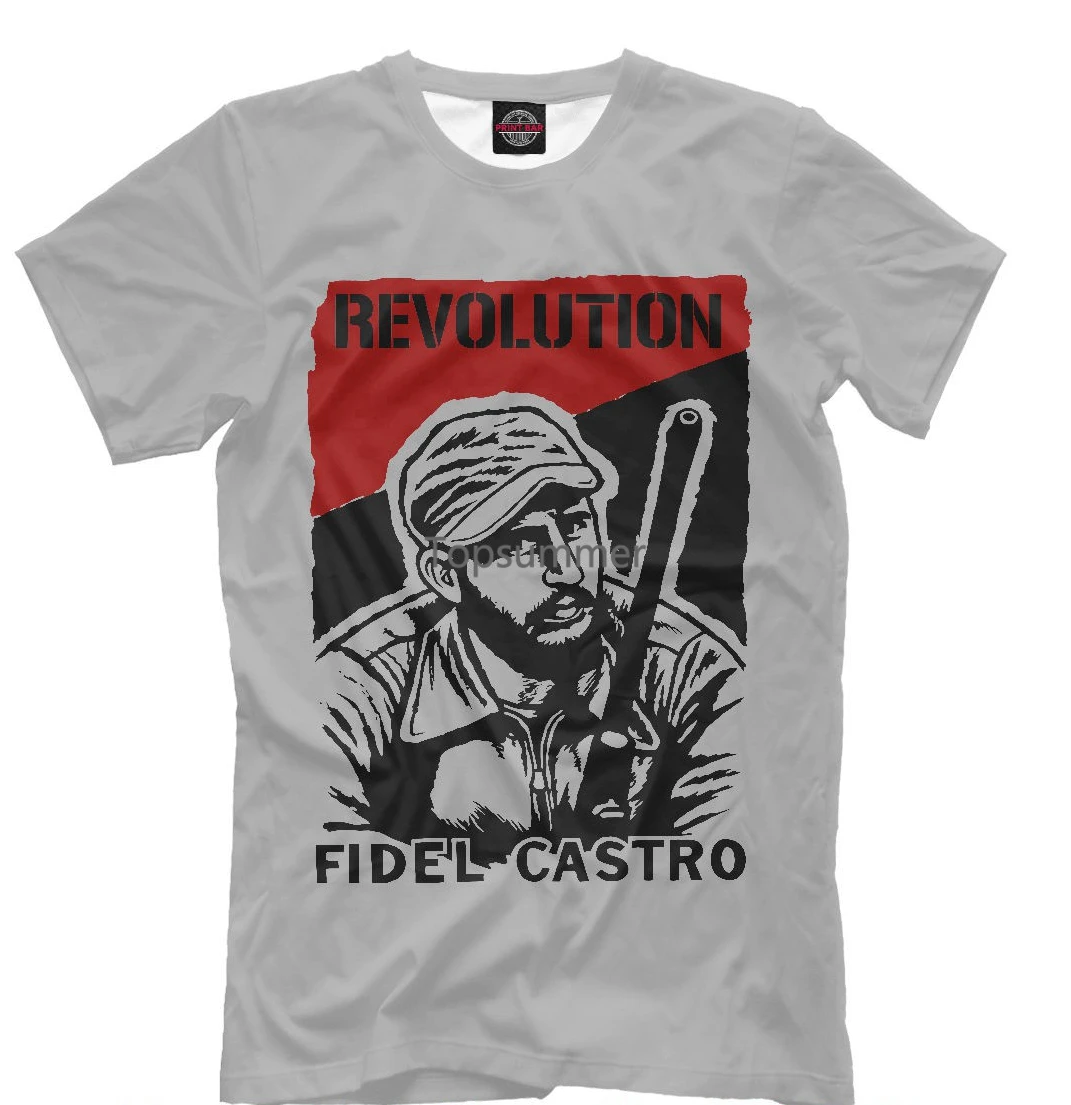 

Новая футболка Фидель Кастро, популярная мужская футболка с изображением известных людей, Вива, Куба, Лиде, прохладный дизайн Hq 2018