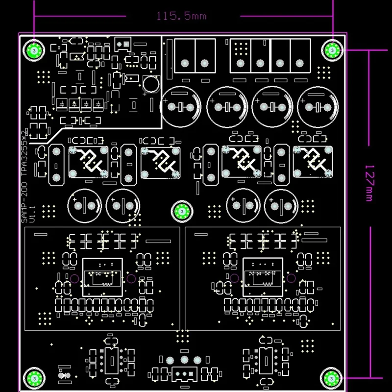 Фото SAMP-200 HIFI двухъядерный TPA3255 плата стереоусилителя TL072 OP AMP TPA3255 Fever плата усилителя высокой мощности №3