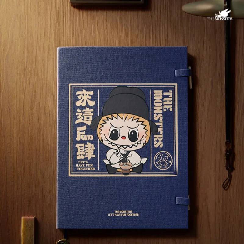 Labubu монстры приходят сюда веселая четырехсерия Холщовая Сумка подставка для