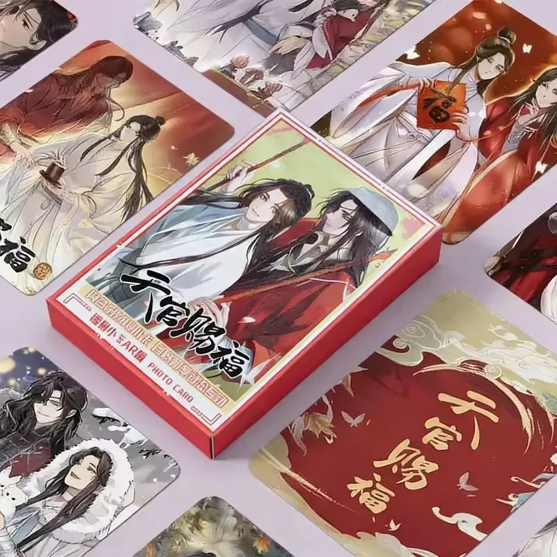 

55 шт./компл. Heaven Official's Blessing Laser LOMO Card Tian Guan Ci Fu Xie Lian, Hua Cheng 3-дюймовая HD фотокарта, подарок для фанатов