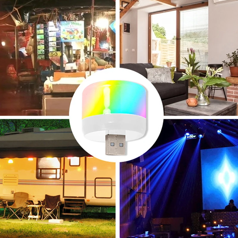 

Mini USB LED Car Light Ambient Night Light Decorative Neon Lamp Auto Interior Atmosphere Emergency PC Mobile Power Charging