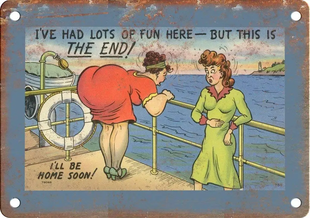 

But This is The End Metal Sign Vintage Retro Aluminum Plaque Wall Signs Decor for Home Man Cave Pub Club Bar, 8 x 12 Inches