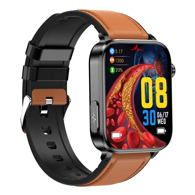 

1.96inch HD Non-invasive Smart Watch Wireless Heart Rate Blood Pressure Health Monitor IP67 Waterproof Fitness Watch For IOS