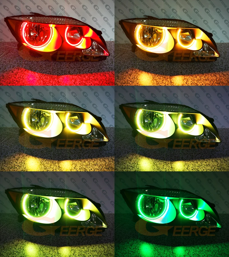 Фото Для Scion TC 2005 2006 2007 Bluetooth APP ультра яркий многоцветный RGB светодиодный комплект «ангельские глазки» кольца Halo №4