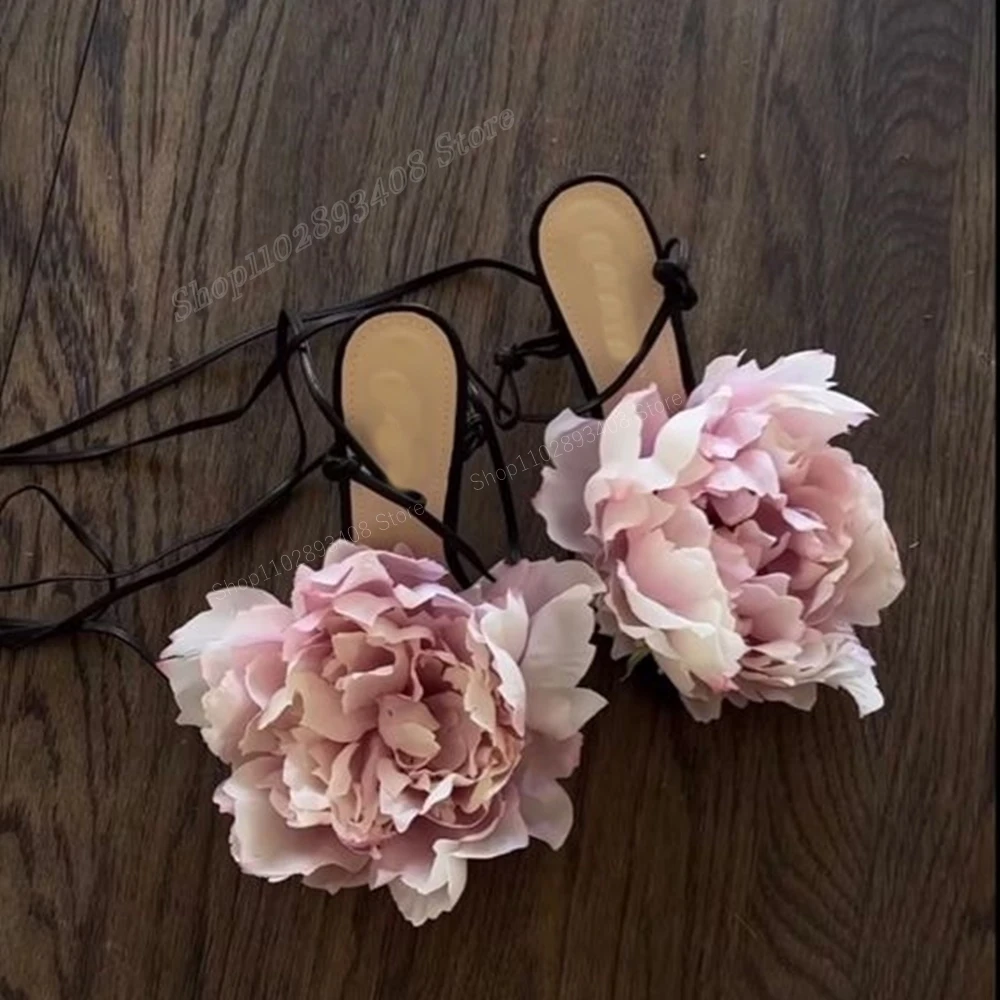 Сандалии женские на высоком каблуке-шпильке черные босоножки с большими