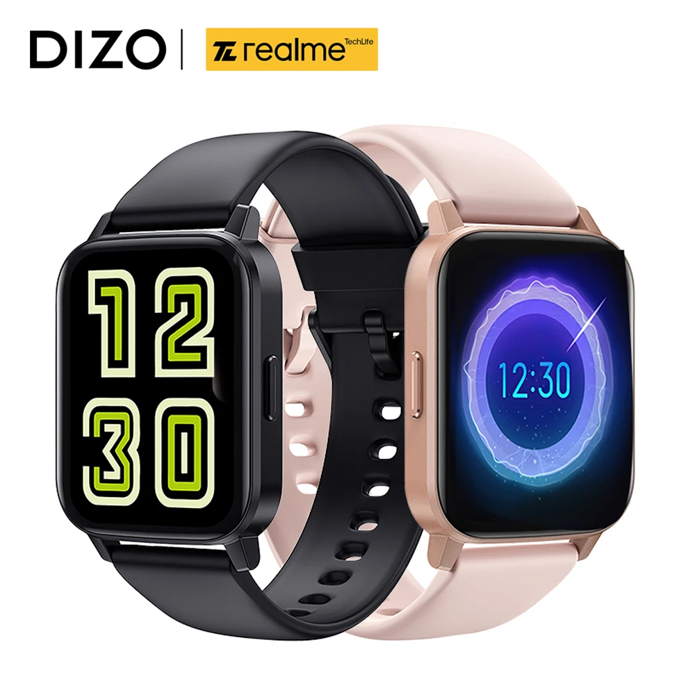 

Go Realme DIZO Watch 2 Sports Smart Watch 1.69 inch Full Touch Screen 10 Day Battery Life Waterproof Bluetooth Smartwatch Men