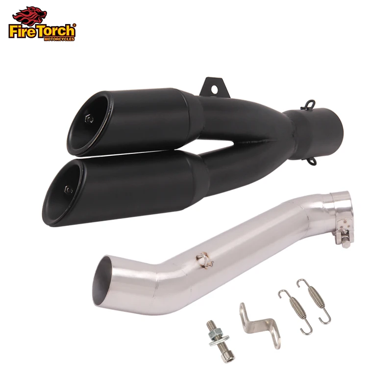 

Для HONDA VFR1200 X VFR1200F VFR 1200 2009 - 2015 модификация выхлопных газов для мотоцикла средняя труба звеньевая труба секция глушитель Espace Moto