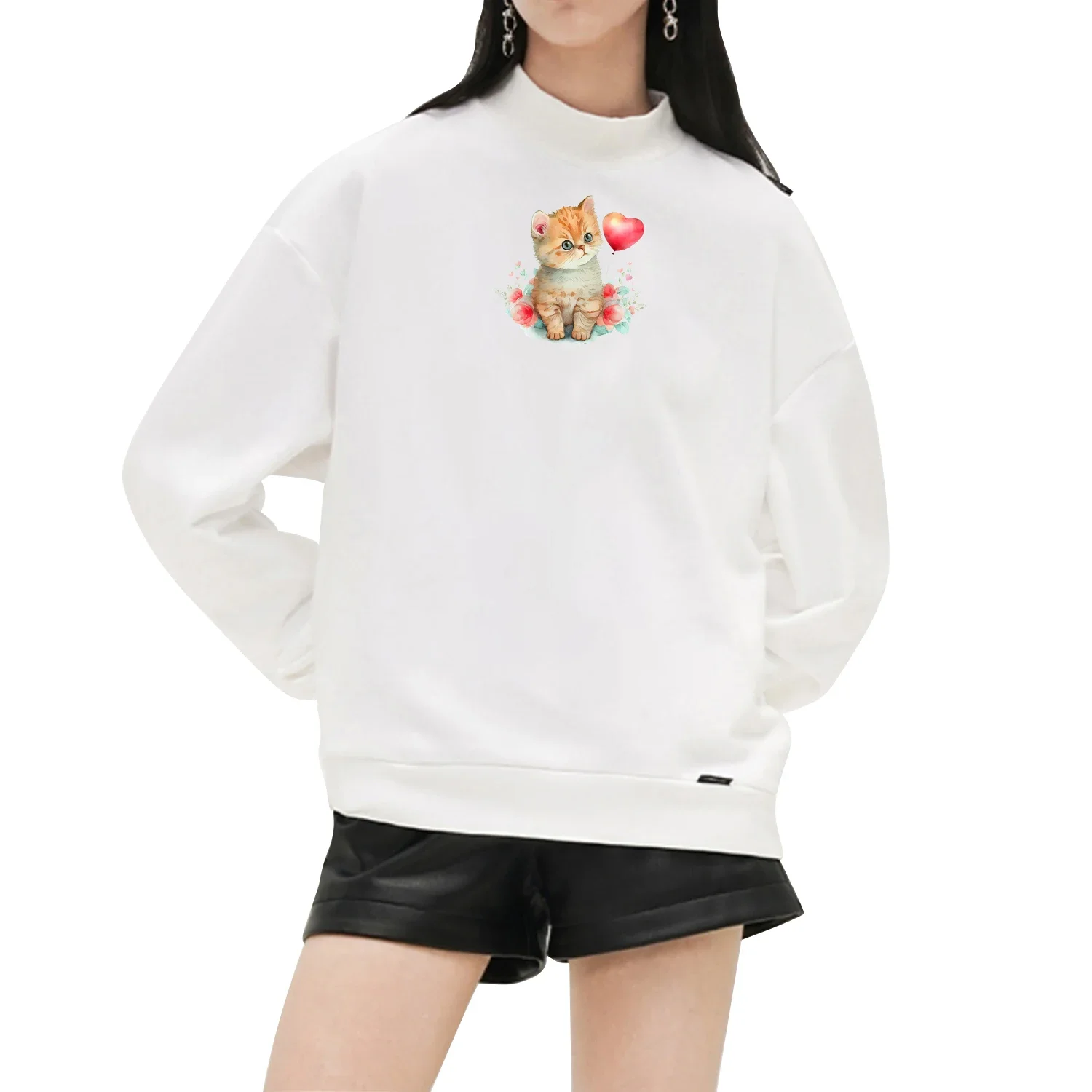 6 шт. стикеры с рисунком любовной кошки