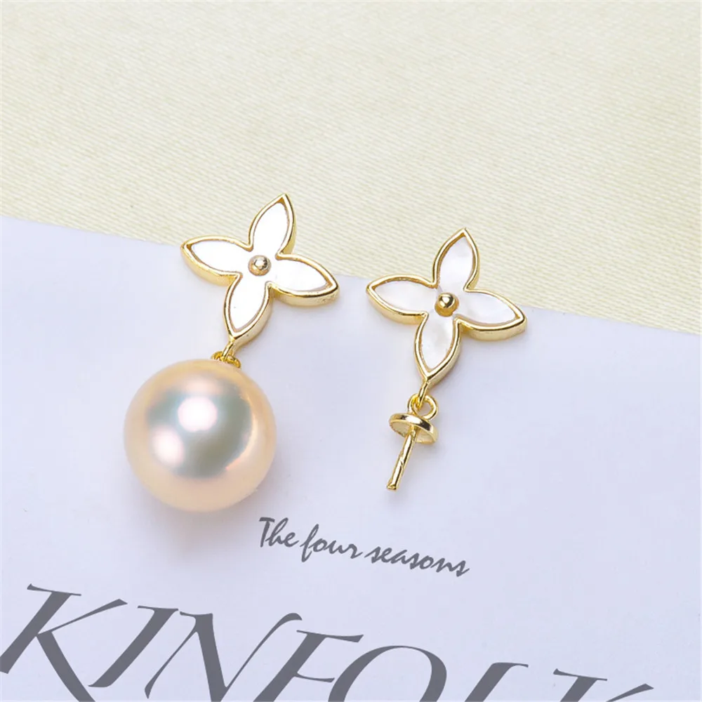 

S925 Sterling Silver Earring Hooks Accessories Gold Silver Ear Studs Ear Hooks Wire For Pearl Earrings Jewelry Making Findings