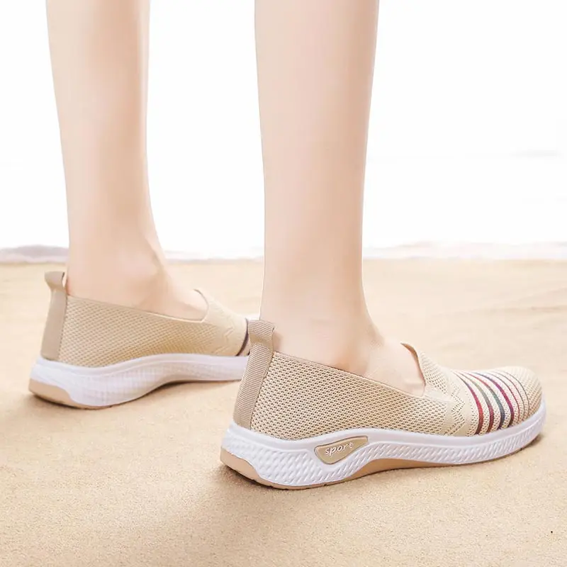 

Female Running Sneakers Shuse Sports Shoes Women Withoutlace Sneakers White Teenager Women Black Sport Shoes Tennis