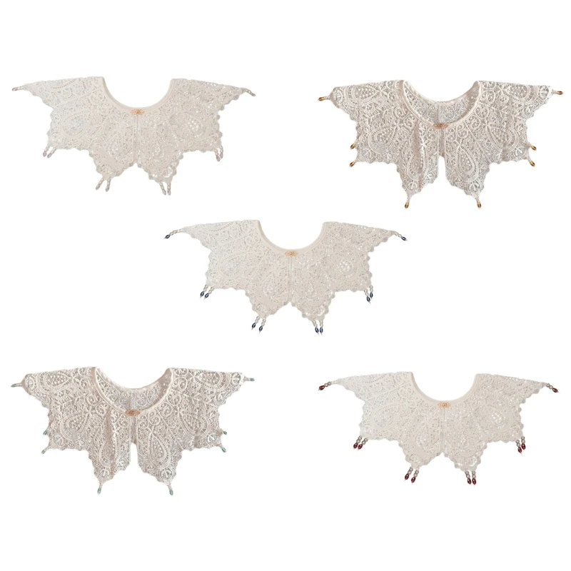 

Кружевной воротник Hanfu, накладной воротник, наплечный воротник, съемный воротник для женского платья, воротник для свитера