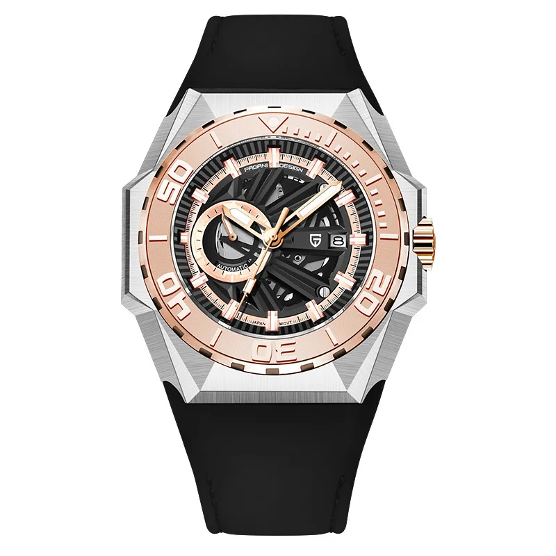 

PAGANI DESIGN Men`s Watch MIYOTA-8217 Movt Mechanical Wristwatch Men Sapphire Glass 100M Waterproof 316L Case Clock Men PD-YS007