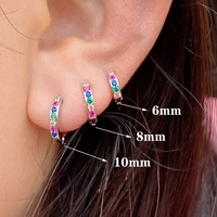 1pcs septum good tiny hoop ring nose labret ear tragus cartilage helix conch lobe earring stud body piercing jewelry