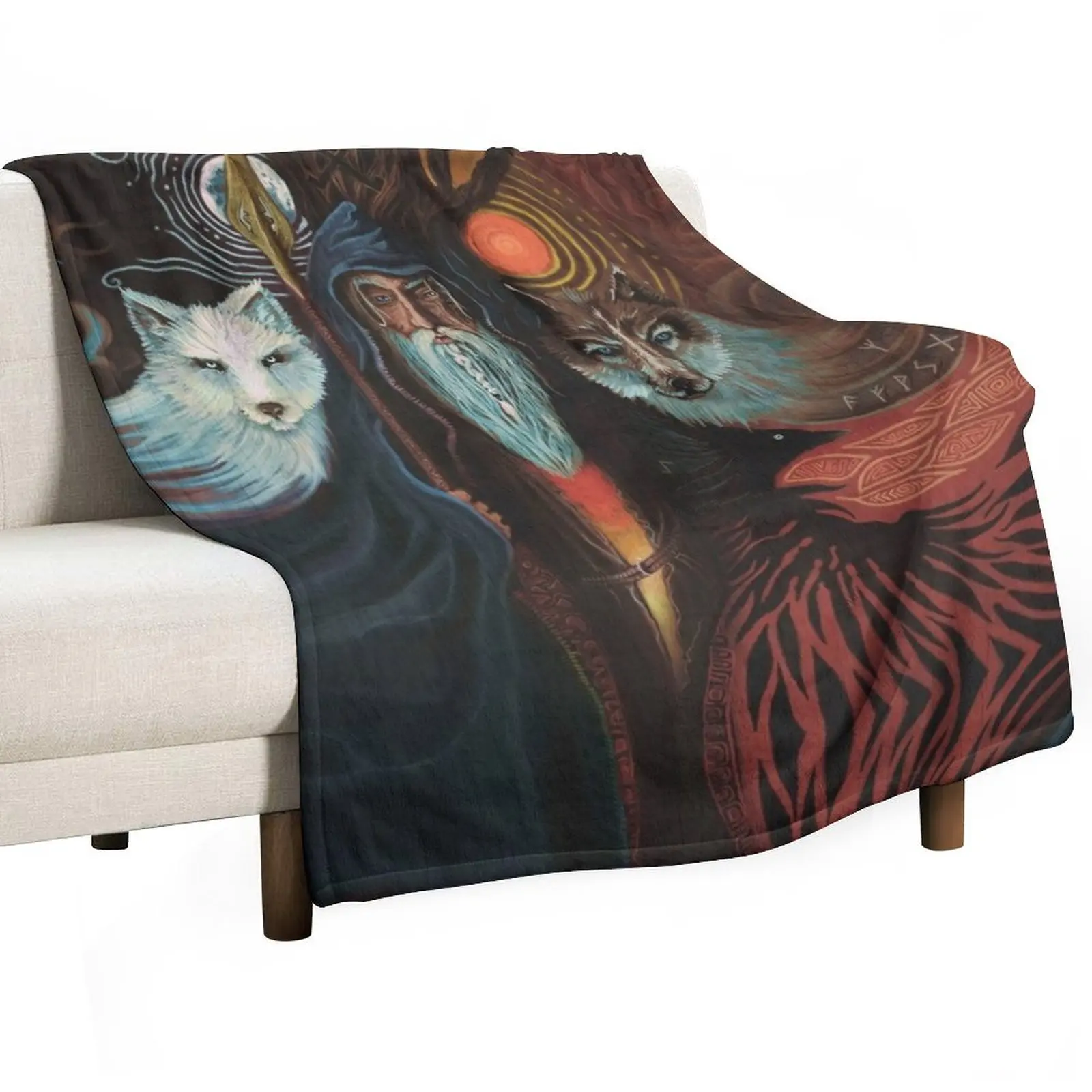 ? ?нн | Одина Одеяло Wotan фланелевая ткань одеяла в стиле аниме