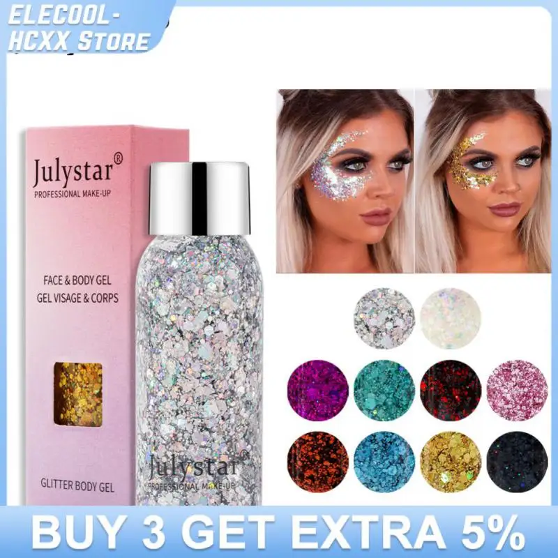 Eye Glitter Nail Hair Body Face Stickers Gel Art Loose Sequins Cream Diamond Jewels Rhinestones Makeup Party Festival Cosmetics